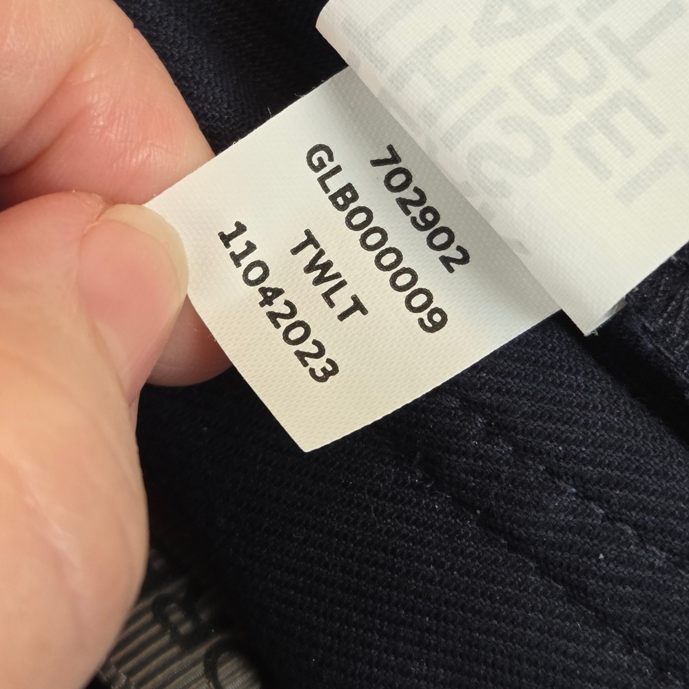 G/FORE Taper Leg Golf Pants Womens 8 Navy Blue Cotton Twill Stretch Slim Fit - Picture 6 of 11